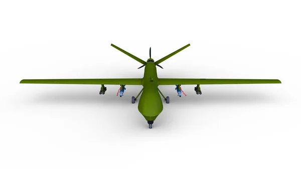 飞机制造的3D渲染 — 图库照片