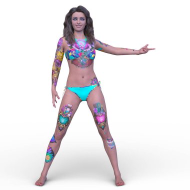 Güzel Kadın 'ın 3 boyutlu canlandırması