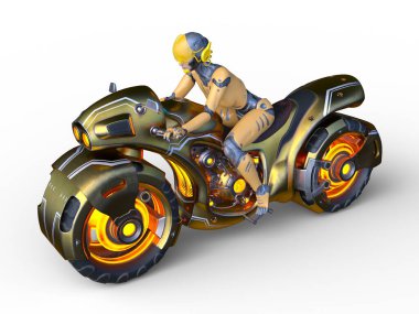 Hız bisikletinin 3B görüntülemesi