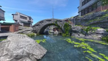 Turizm beldesinin 3D görüntülemesi