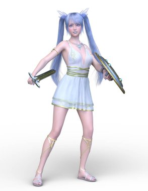 Kostümlü Kadın 'ın 3B canlandırması