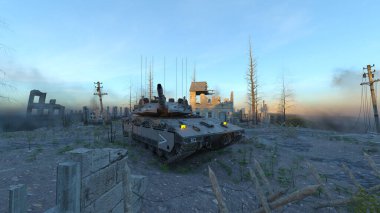 Askeri tankın 3D görüntülemesi