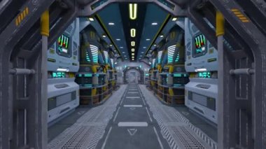 Uzay gemisinin içinde 3B görüntüleme