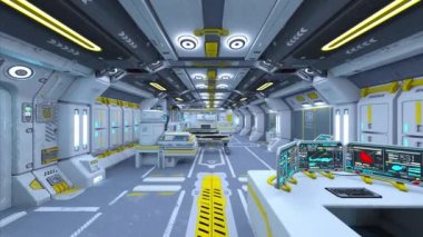 Uzay gemisinin içinde 3B görüntüleme