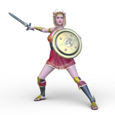 Kostümlü Kadın 'ın 3B canlandırması