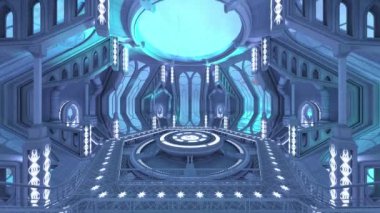 Uzay gemisinin içinde 3B görüntüleme