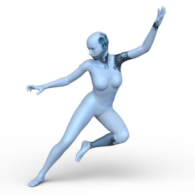 Siber kadının 3 boyutlu canlandırması