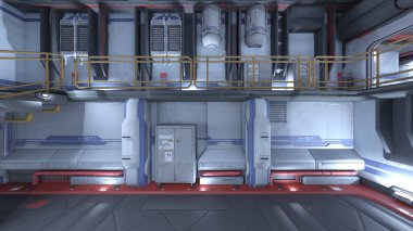 Uzay gemisinin içinde 3B görüntüleme