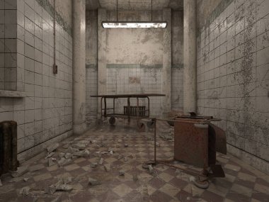 Terk edilmiş binanın 3B canlandırması