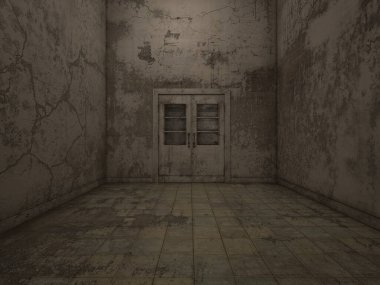 Terk edilmiş binanın 3B canlandırması