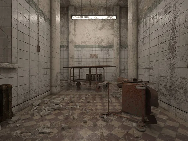 Terk edilmiş binanın 3B canlandırması