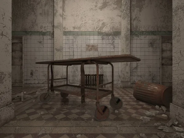 Terk edilmiş binanın 3B canlandırması