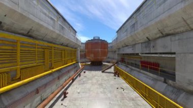 Su tankının 3B CG görüntülemesi