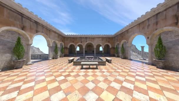 Rendering Del Grande Palazzo — Video Stock