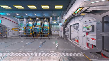 Fütürist binanın 3B görüntülemesi