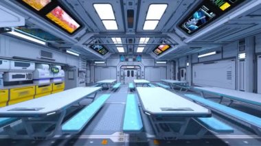 Uzay gemisinin içinde 3B görüntüleme