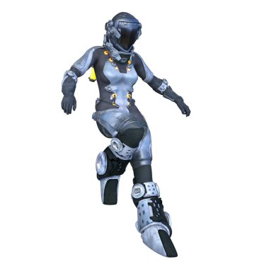 Siber kadının 3 boyutlu canlandırması