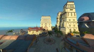 Turizm beldesinin 3D görüntülemesi