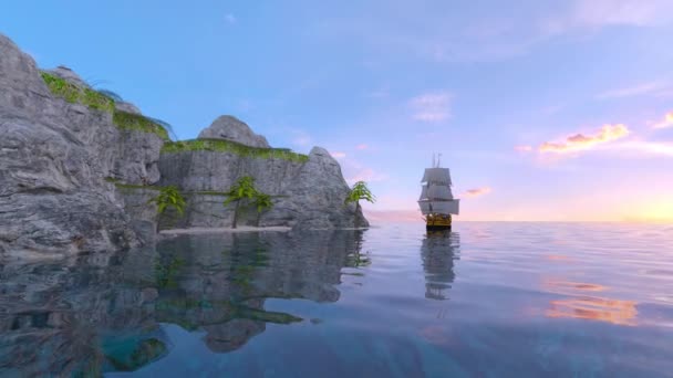 Rendering ของเกาะโดดเด — วีดีโอสต็อก
