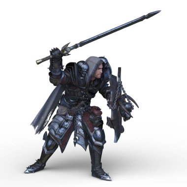 Şövalye Adam 'ın 3D canlandırması