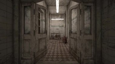 Terk edilmiş binanın 3B canlandırması