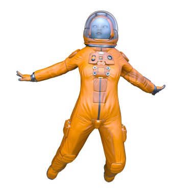 Uzay uzaylısının 3 boyutlu görüntülemesi 