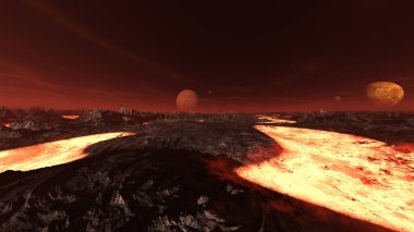 Volkanın 3B görüntülemesi