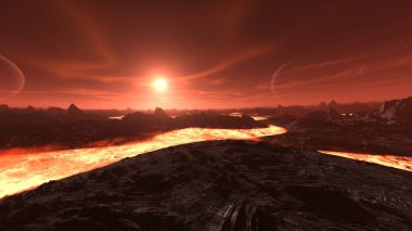 Volkanın 3B görüntülemesi