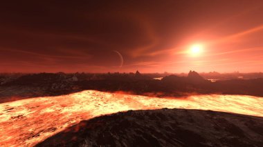 Volkanın 3B görüntülemesi