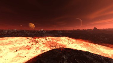 Volkanın 3B görüntülemesi