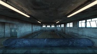 Terk edilmiş binanın 3B canlandırması