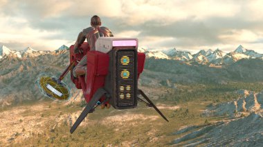 Uçan zeplinin 3D görüntülemesi