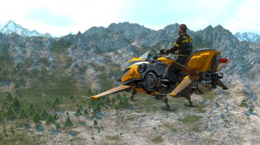 Uçan makinenin 3B görüntülemesi