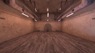 Bina koridorunun 3B görüntülemesi