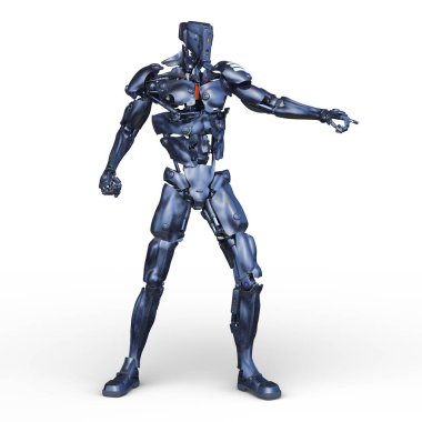 Teknoloji robotunun 3 boyutlu canlandırması