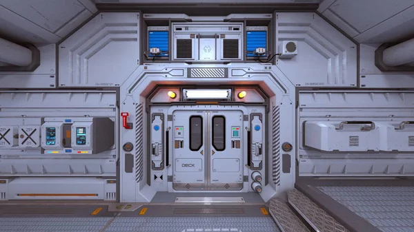 Weergave Van Spaceship — Stockfoto
