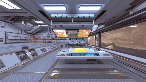 Rendering Spaceship — Stock Photo, Image