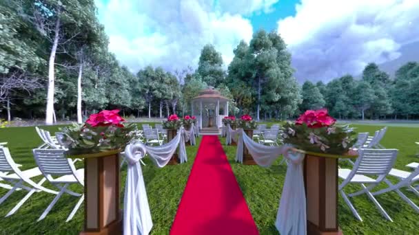 Візуалізація Малого Весілля — стокове відео