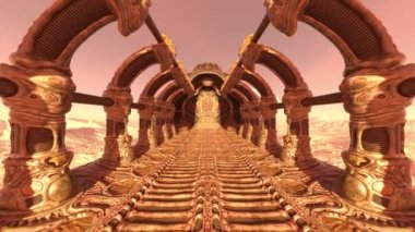 Bina koridorunun 3B görüntülemesi