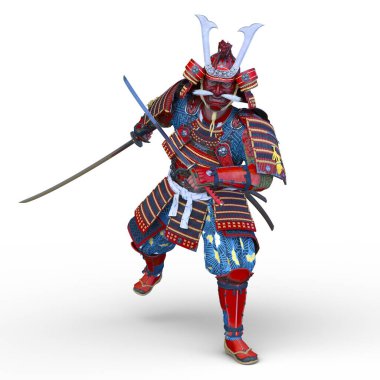 Japon savaşçısının 3D CG canlandırması