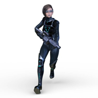 Silahlı Kadın 'ın 3 boyutlu canlandırması