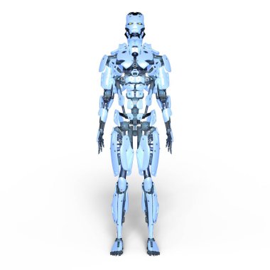 Teknoloji robotunun 3 boyutlu canlandırması