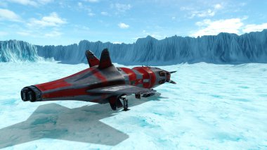 Uzay gemisinin 3B görüntülemesi