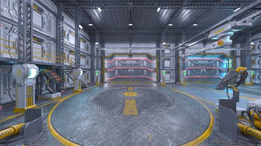 Fütürist binanın 3B görüntülemesi