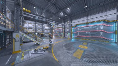 Fütürist binanın 3B görüntülemesi