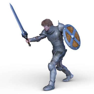 Şövalye Adam 'ın 3D canlandırması