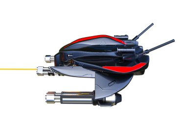 Uzay gemisinin 3B görüntülemesi