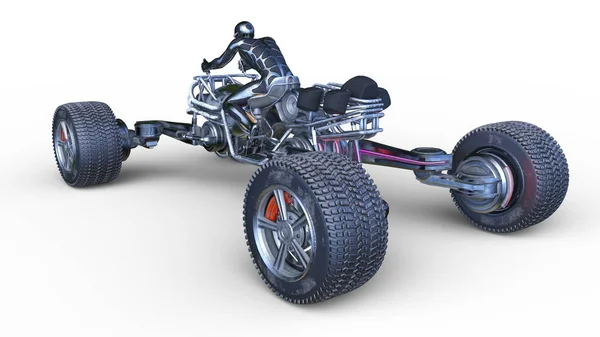 Renderização Buggy Velocidade — Fotografia de Stock