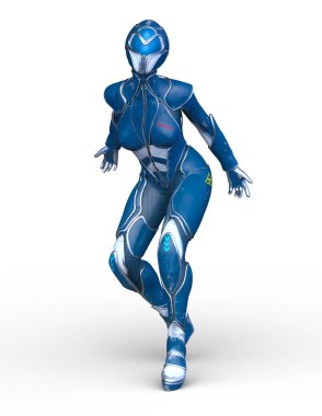 Siber kadının 3 boyutlu canlandırması