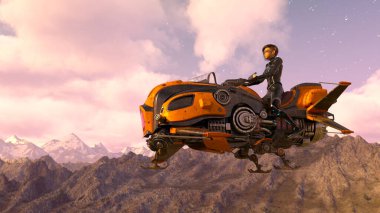 Uçan makinenin 3B görüntülemesi